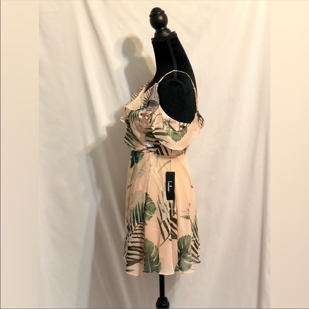 NEW Lulu’s Pink palm tree dress NWT - Picture 2 of 7